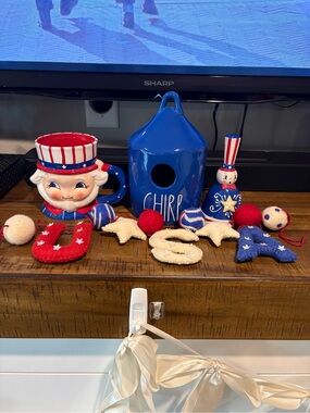 Johanna Parker Rae Dunn USA 4th of July Patriotic Bundle